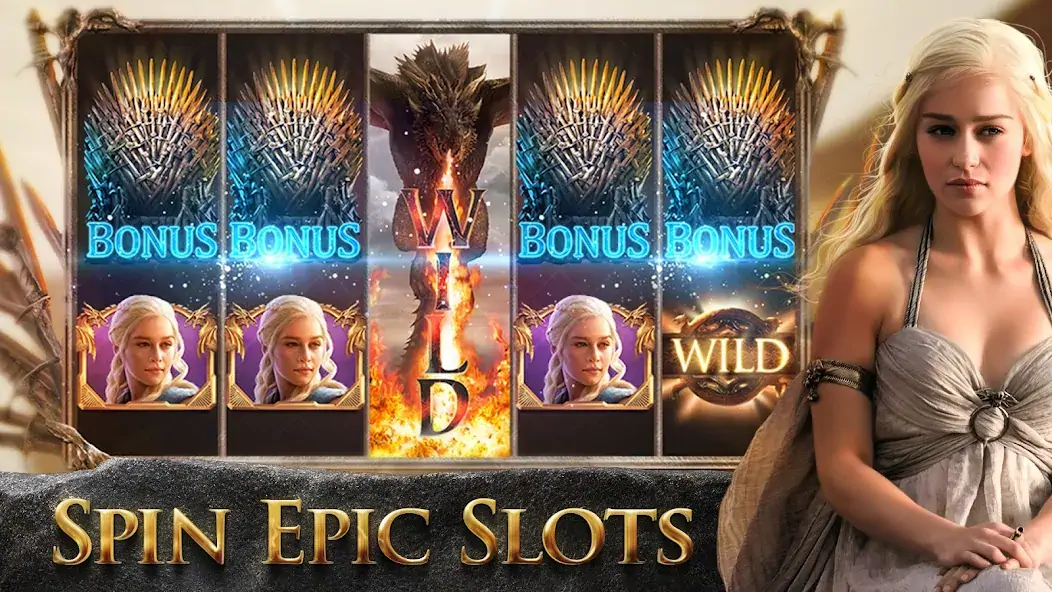 Скачать Game of Thrones Slots Casino [MOD Бесконечные монеты] на Андроид
