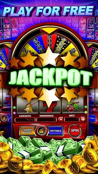 Скачать Money Wheel Slot Machine Game [MOD Много денег] на Андроид