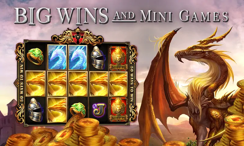 Скачать Throne of Dragons Slots [MOD Много денег] на Андроид