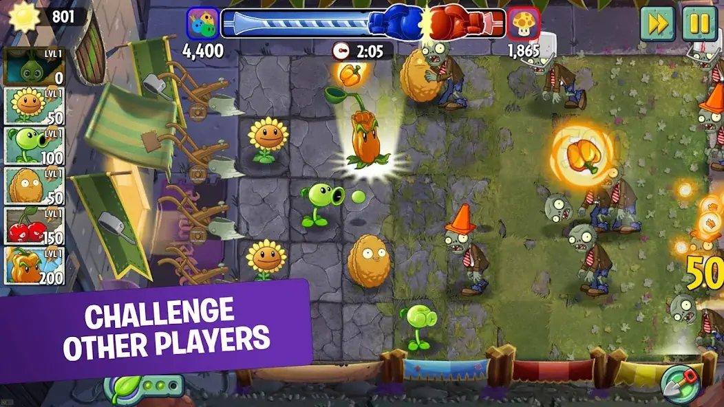 Скачать Plants vs. Zombies™ 2 [MOD Бесконечные деньги] на Андроид