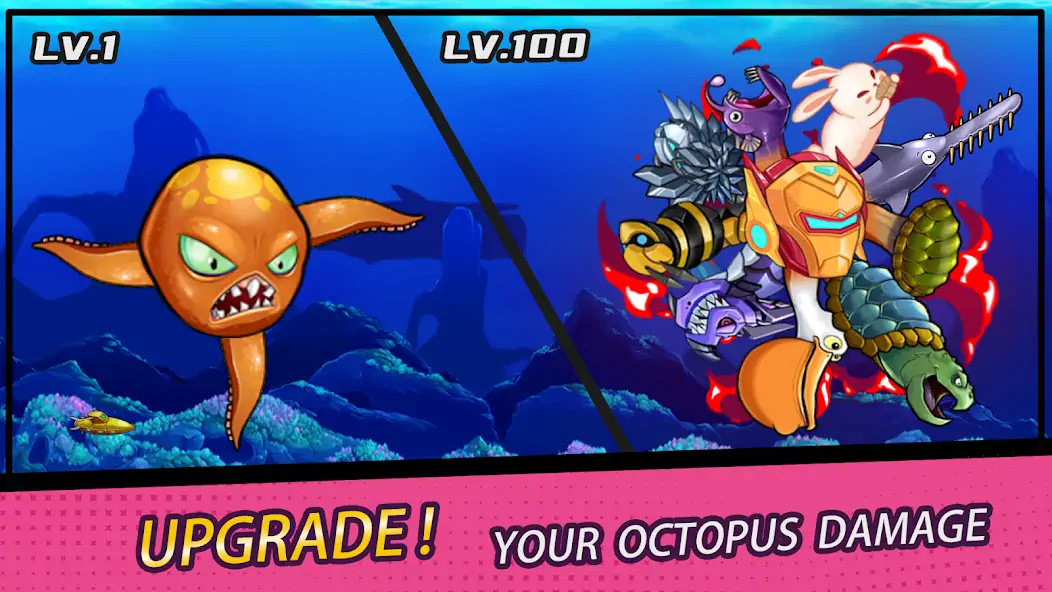 Скачать Crazy Octopus [MOD Много монет] на Андроид