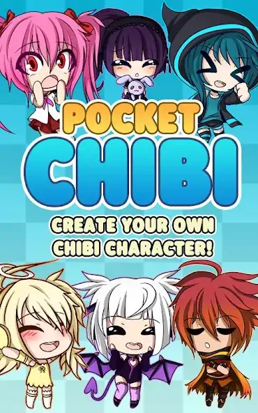 Скачать Pocket Chibi - Anime Dress Up [MOD Много монет] на Андроид