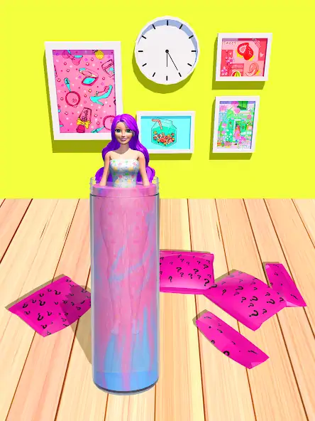 Скачать Color Reveal Suprise Doll Game [MOD Много монет] на Андроид