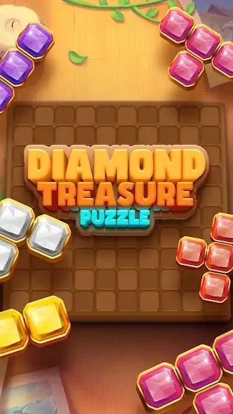 Скачать Diamond Treasure Puzzle [MOD Бесконечные монеты] на Андроид