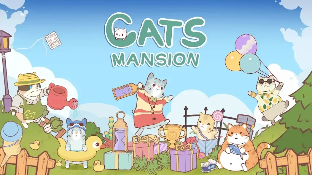 Скачать Cats Mansion: Idle Games [MOD Много монет] на Андроид