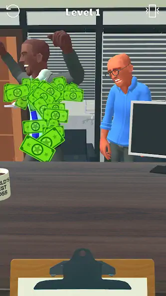 Скачать Boss Life 3D: Office Adventure [MOD Много монет] на Андроид