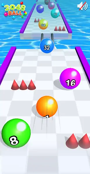 Скачать игра шарик: Ball Run 2048 [MOD Много монет] на Андроид