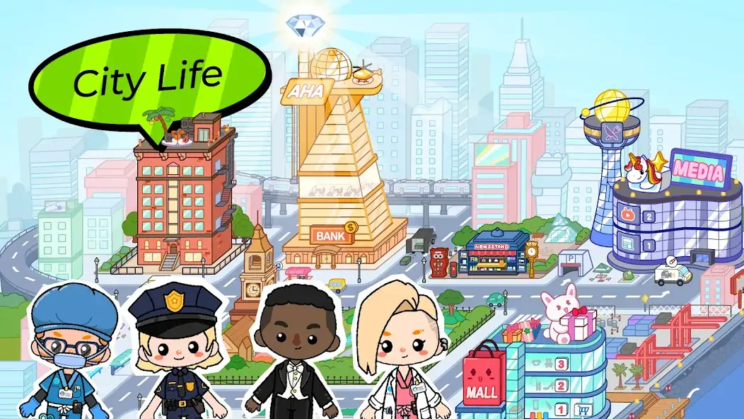 Скачать Aha World [MOD Много монет] на Андроид