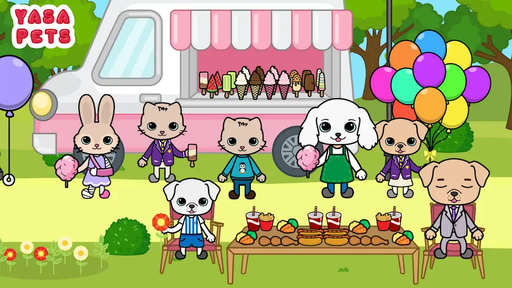 Скачать Yasa Pets Town [MOD Много денег] на Андроид