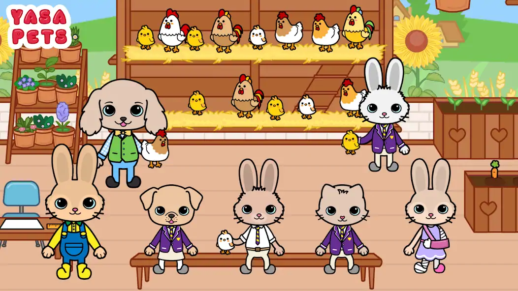 Скачать Yasa Pets Farm [MOD Бесконечные монеты] на Андроид