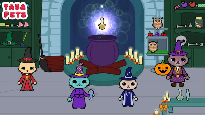 Скачать Yasa Pets Halloween [MOD Бесконечные деньги] на Андроид