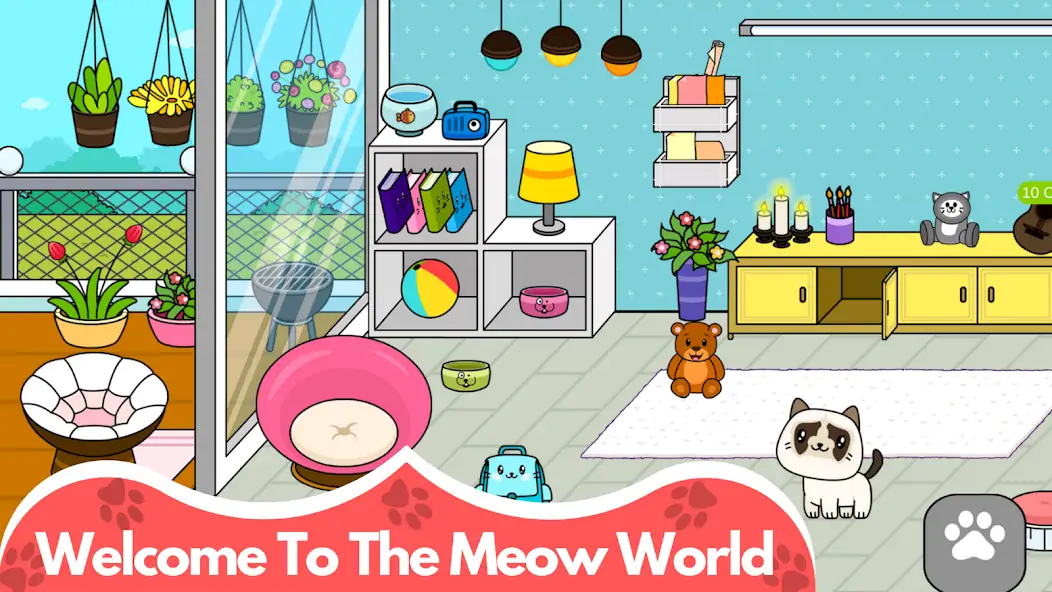 Скачать котя домашнее животное игры [MOD Много денег] на Андроид