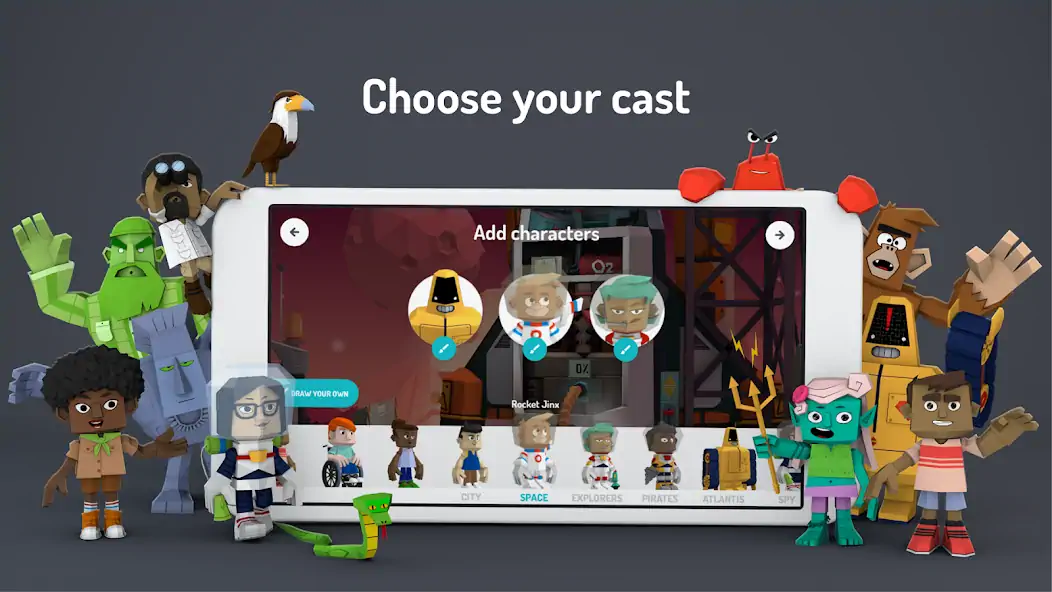 Скачать Toontastic 3D [MOD Много монет] на Андроид