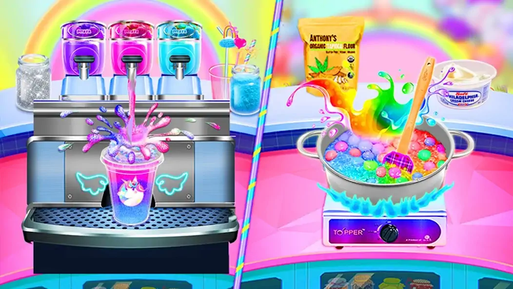 Скачать Ice Cream Games: Rainbow Maker [MOD Бесконечные монеты] на Андроид