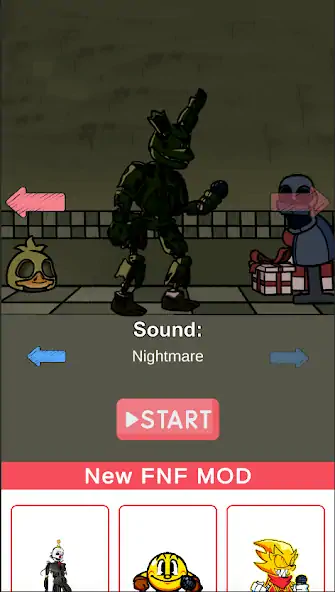 Скачать FNF FNaF Springtrap Mod Test [MOD Много монет] на Андроид