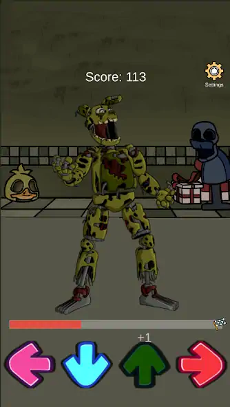 Скачать FNF FNaF Springtrap Mod Test [MOD Много монет] на Андроид