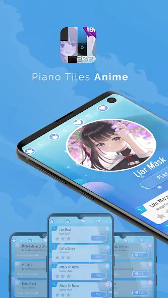 Скачать Piano Anime Tiles Music [MOD Много денег] на Андроид