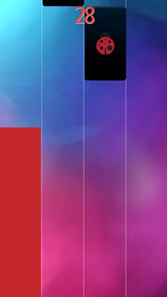 Скачать Piano Noir Ladybug Tiles 2 [MOD Много монет] на Андроид