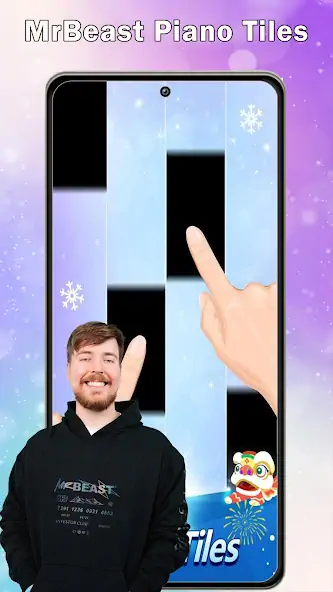 Скачать MrBeast piano Tiles Challenge [MOD Много монет] на Андроид