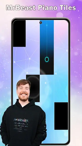 Скачать MrBeast piano Tiles Challenge [MOD Много монет] на Андроид