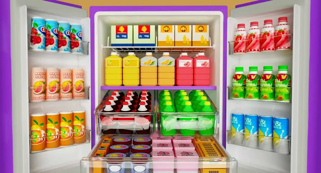 Скачать Fill Up Fridge：Organizing Game [MOD Много денег] на Андроид