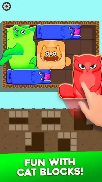 Скачать Block Puzzle Cats [MOD Много денег] на Андроид