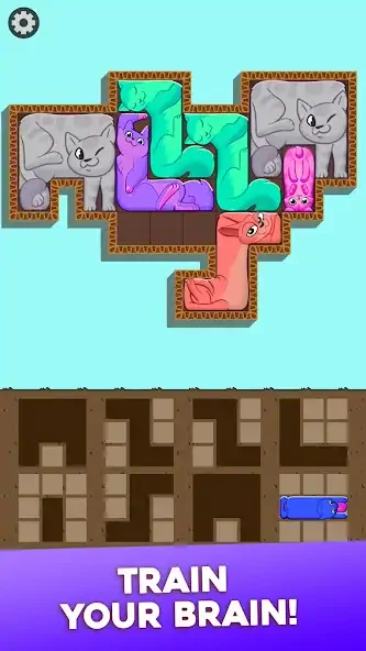 Скачать Block Puzzle Cats [MOD Много денег] на Андроид