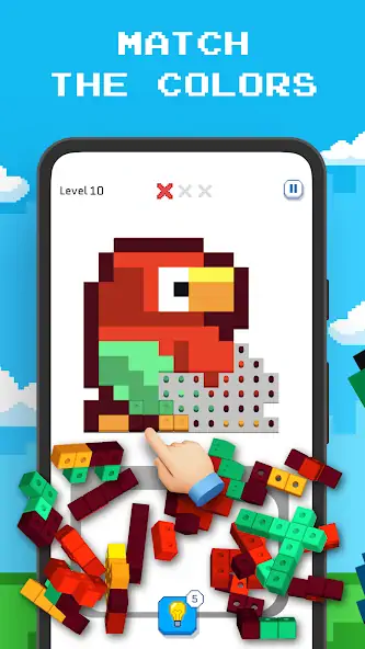 Скачать Blockin' Color - Block Puzzle [MOD Много монет] на Андроид