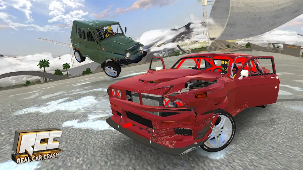 Скачать RCC - Real Car Crash Simulator [MOD Бесконечные деньги] на Андроид