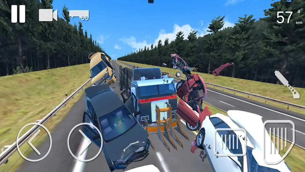 Скачать Truck Crash Simulator Accident [MOD Бесконечные монеты] на Андроид