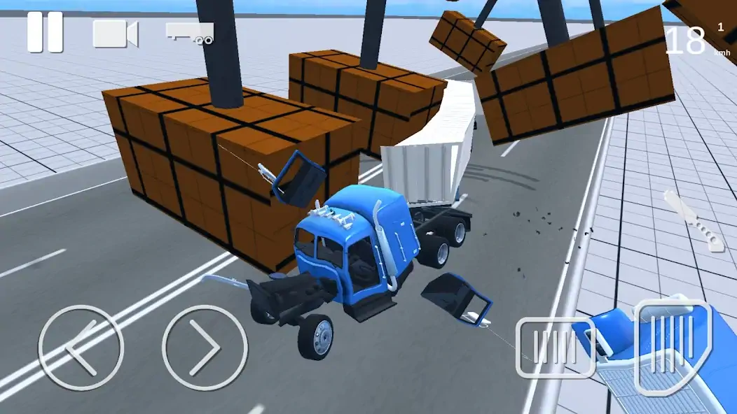 Скачать Truck Crash Simulator Accident [MOD Бесконечные монеты] на Андроид