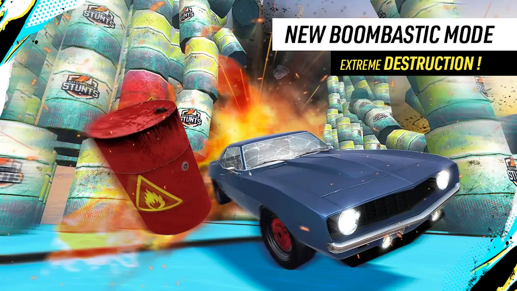 Скачать Car Stunt Races: Mega Ramps [MOD Много монет] на Андроид
