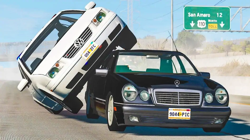 Скачать Realistic Car Crash Simulator [MOD Много монет] на Андроид