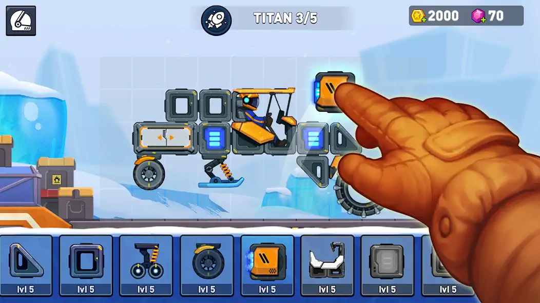 Скачать Rovercraft 2 [MOD Бесконечные деньги] на Андроид