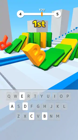 Скачать Type Spin: alphabet run game [MOD Много денег] на Андроид