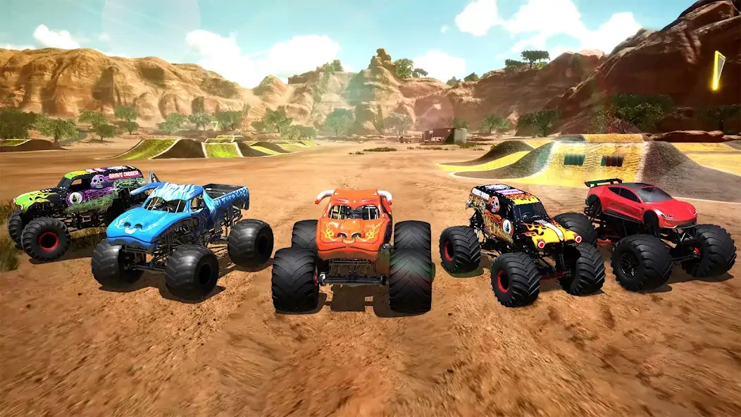 Скачать Monster Truck Stunt - Car Game [MOD Бесконечные деньги] на Андроид