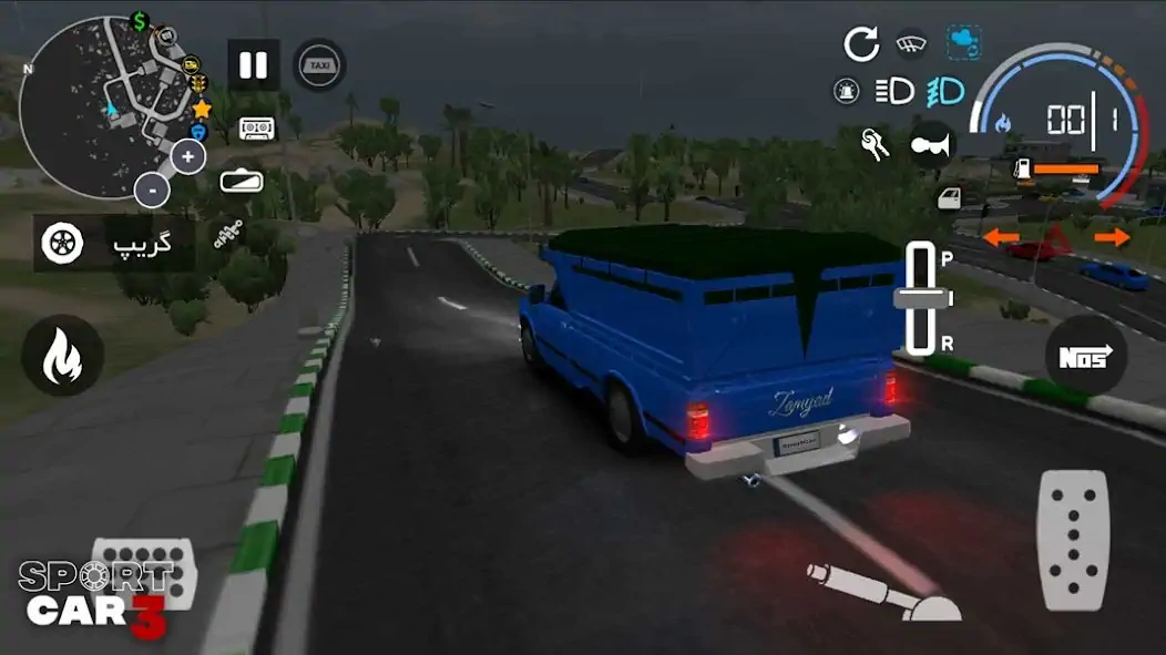 Скачать Sport car 3 : Taxi & Police -  [MOD Много монет] на Андроид
