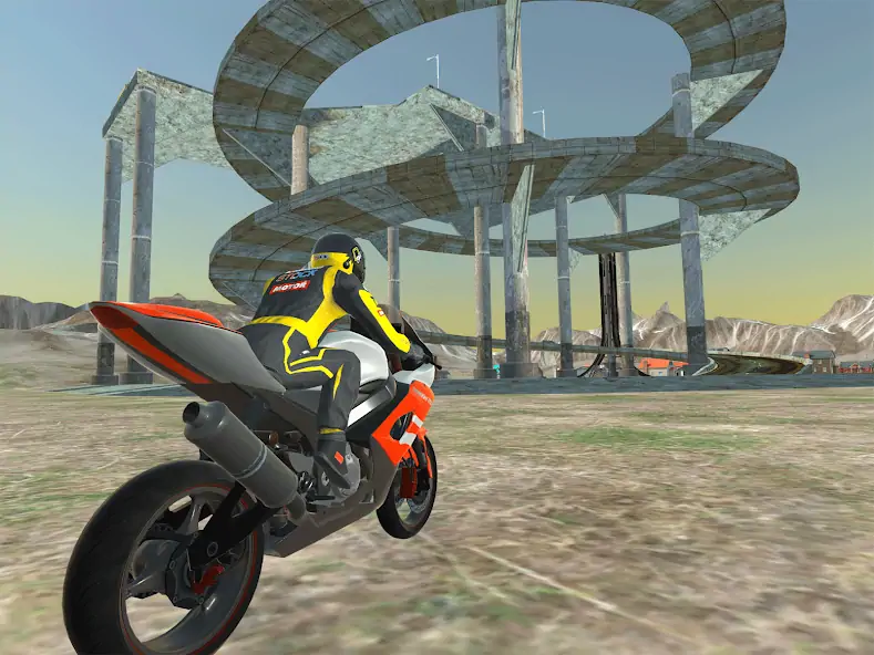 Скачать Вождение мотоцикла: Mega Ramp [MOD Много монет] на Андроид