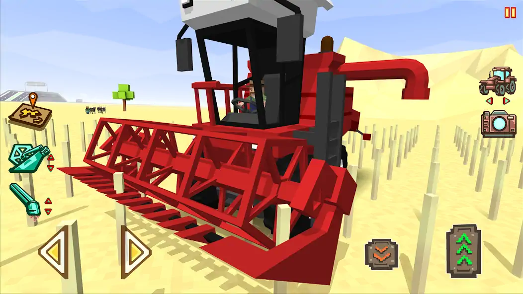 Скачать Blocky Farm Racing & Simulator [MOD Бесконечные монеты] на Андроид