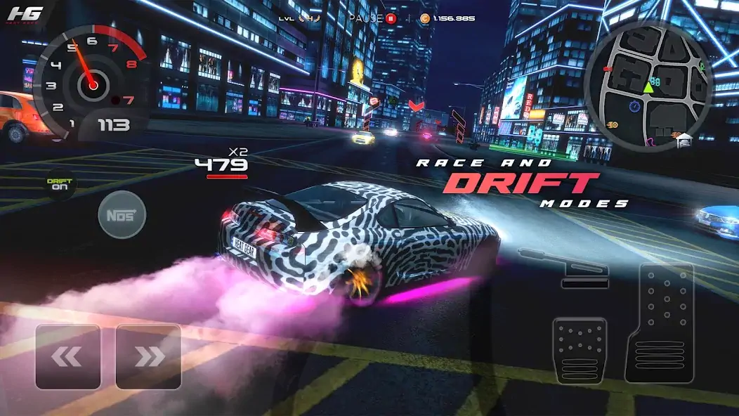 Скачать Heat Gear - Race & Drift World [MOD Много монет] на Андроид
