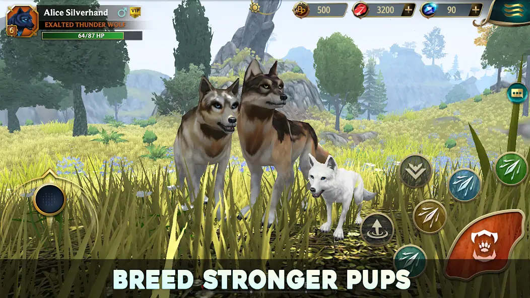 Скачать Wolf Tales - Wild Animal Sim [MOD Бесконечные деньги] на Андроид