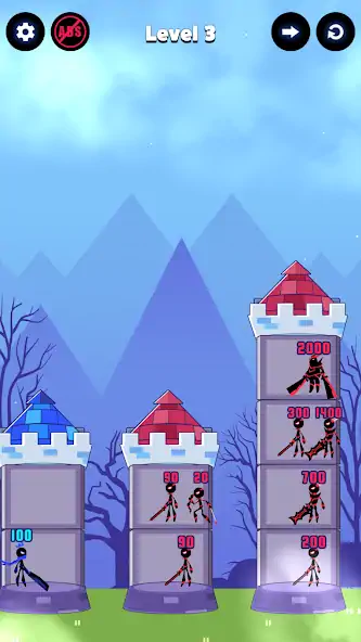 Скачать Hero Castle War: Tower Attack [MOD Много монет] на Андроид