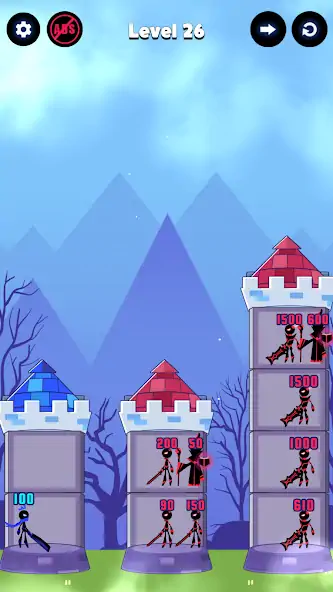 Скачать Hero Castle War: Tower Attack [MOD Много монет] на Андроид