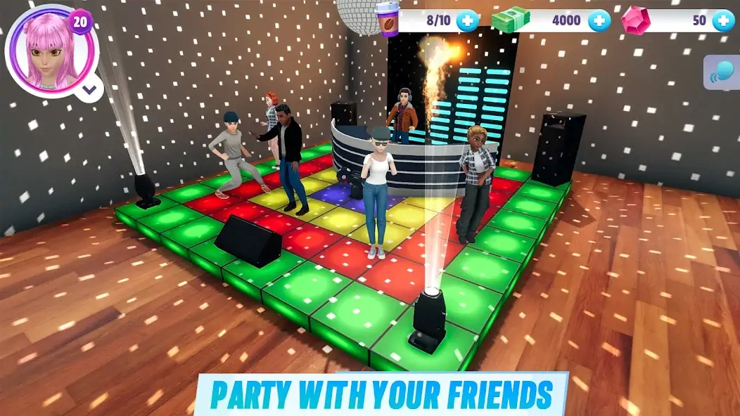 Скачать Virtual Sim Story: Dream Life [MOD Много монет] на Андроид