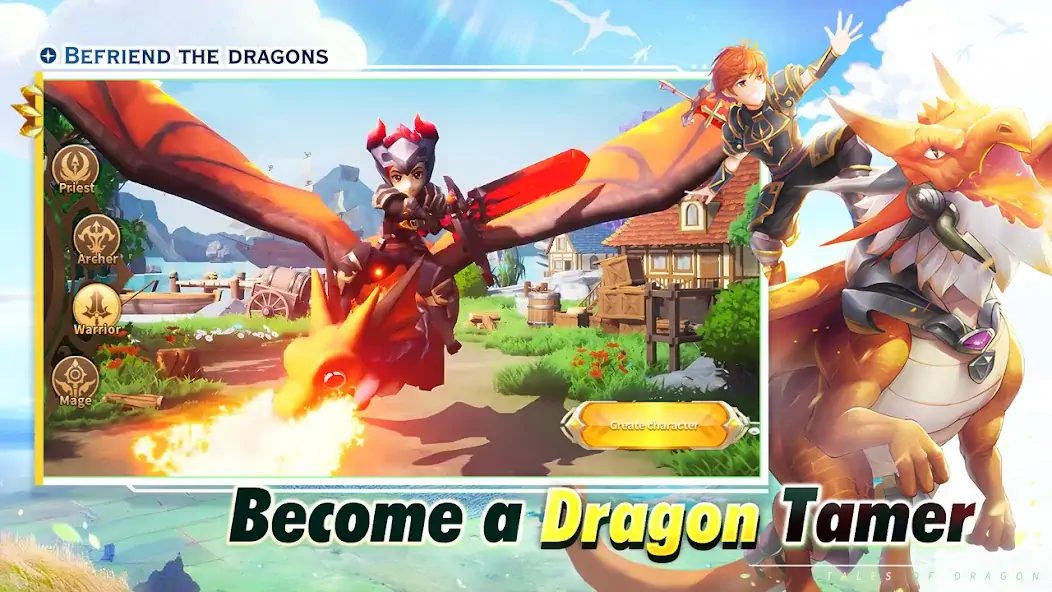 Скачать Tales of Dragon - Fantasy RPG [MOD Много монет] на Андроид
