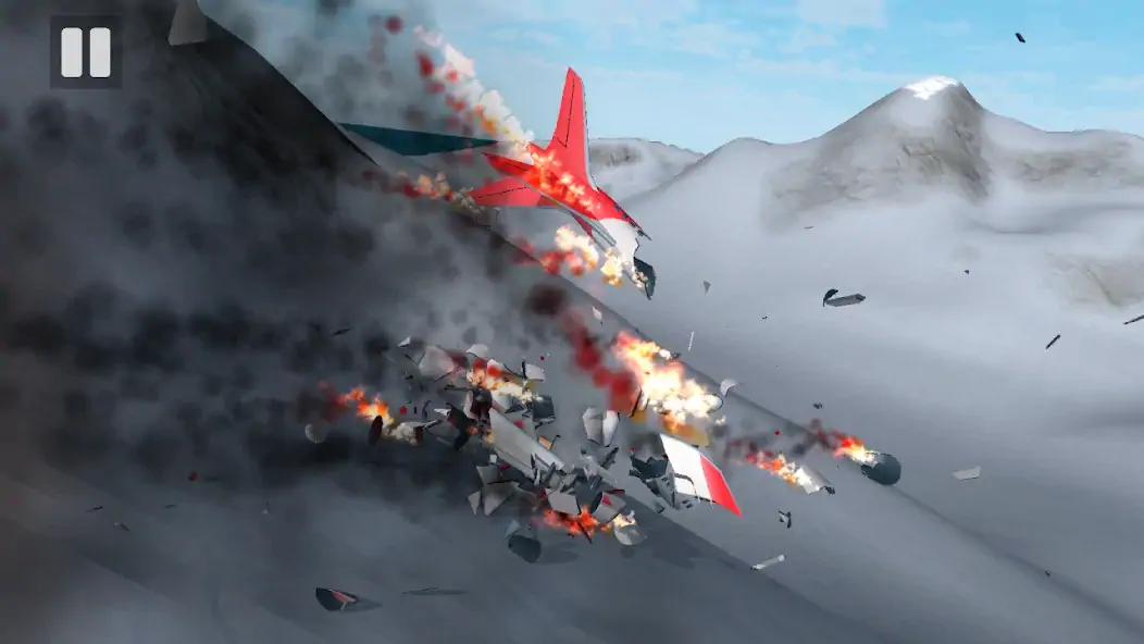 Скачать Plane Crash: Flight Simulator [MOD Много монет] на Андроид