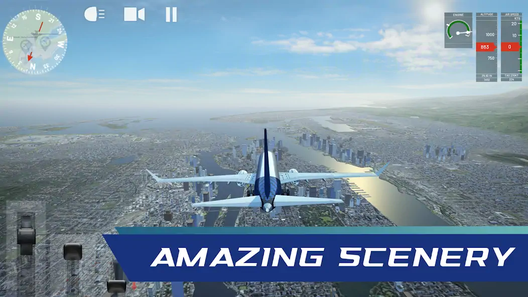 Скачать Flight Simulator: Plane Game [MOD Бесконечные монеты] на Андроид