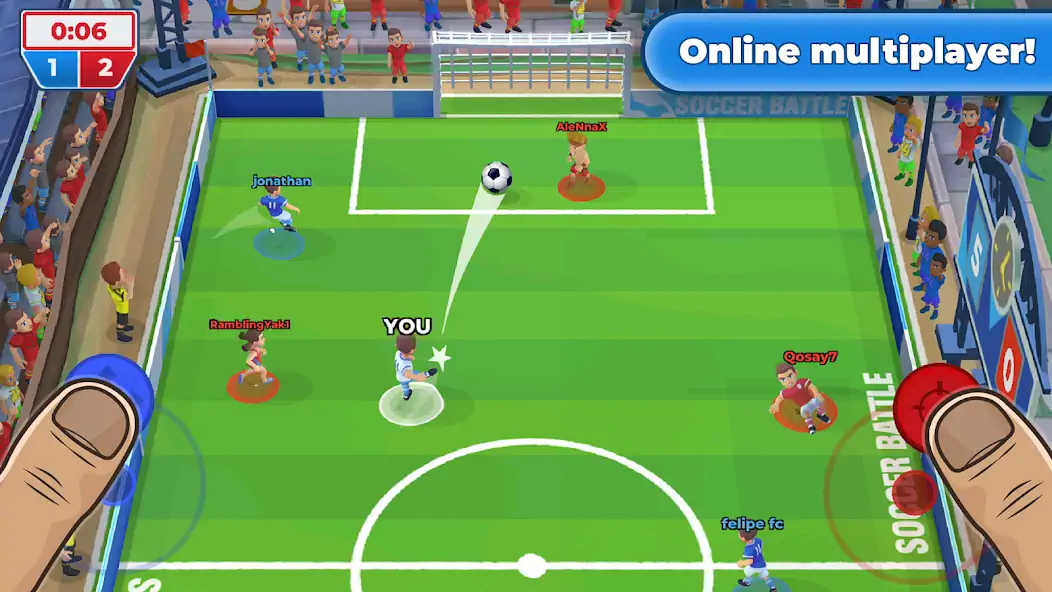 Скачать Футбол: Soccer Battle [MOD Бесконечные монеты] на Андроид