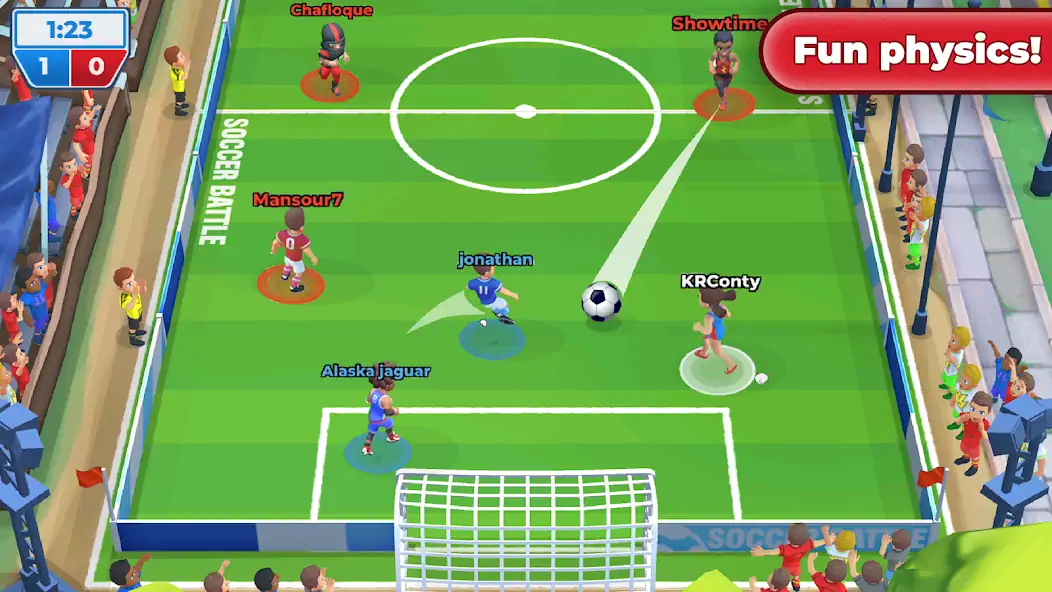 Скачать Футбол: Soccer Battle [MOD Бесконечные монеты] на Андроид