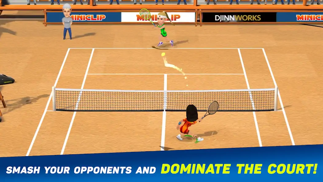 Скачать Mini Tennis: Perfect Smash [MOD Бесконечные деньги] на Андроид